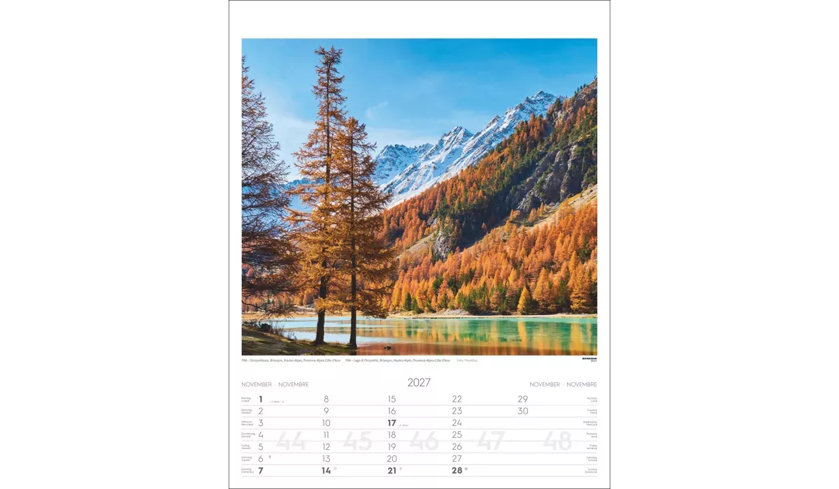 advertising calendar: Alps 2027