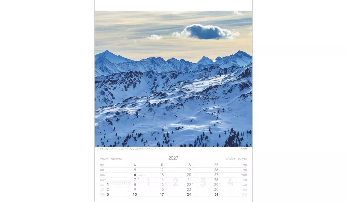 advertising calendar: Tyrol 2027