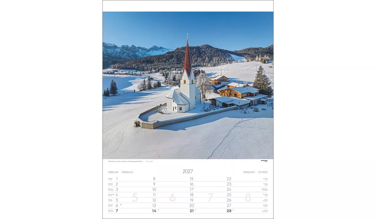 advertising calendar: Tyrol 2027