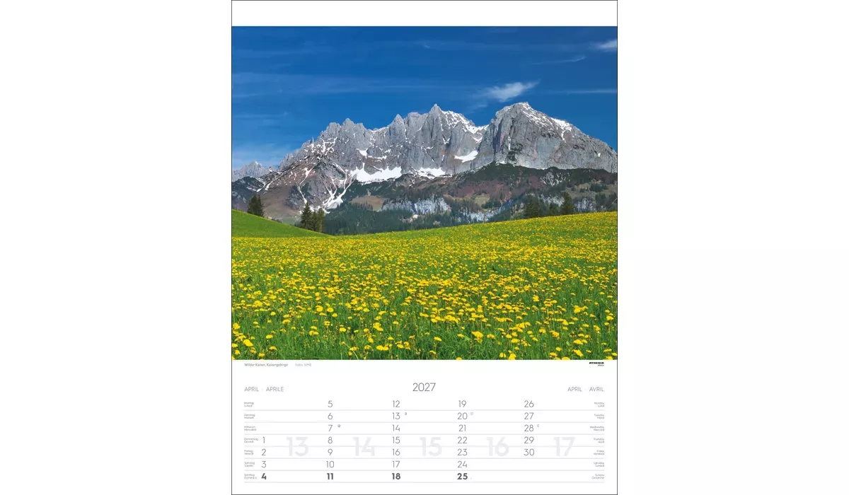 advertising calendar: Tyrol 2027