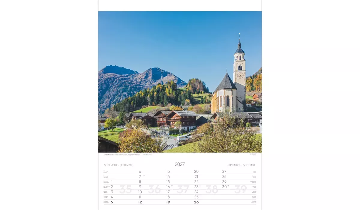 advertising calendar: Tyrol 2027