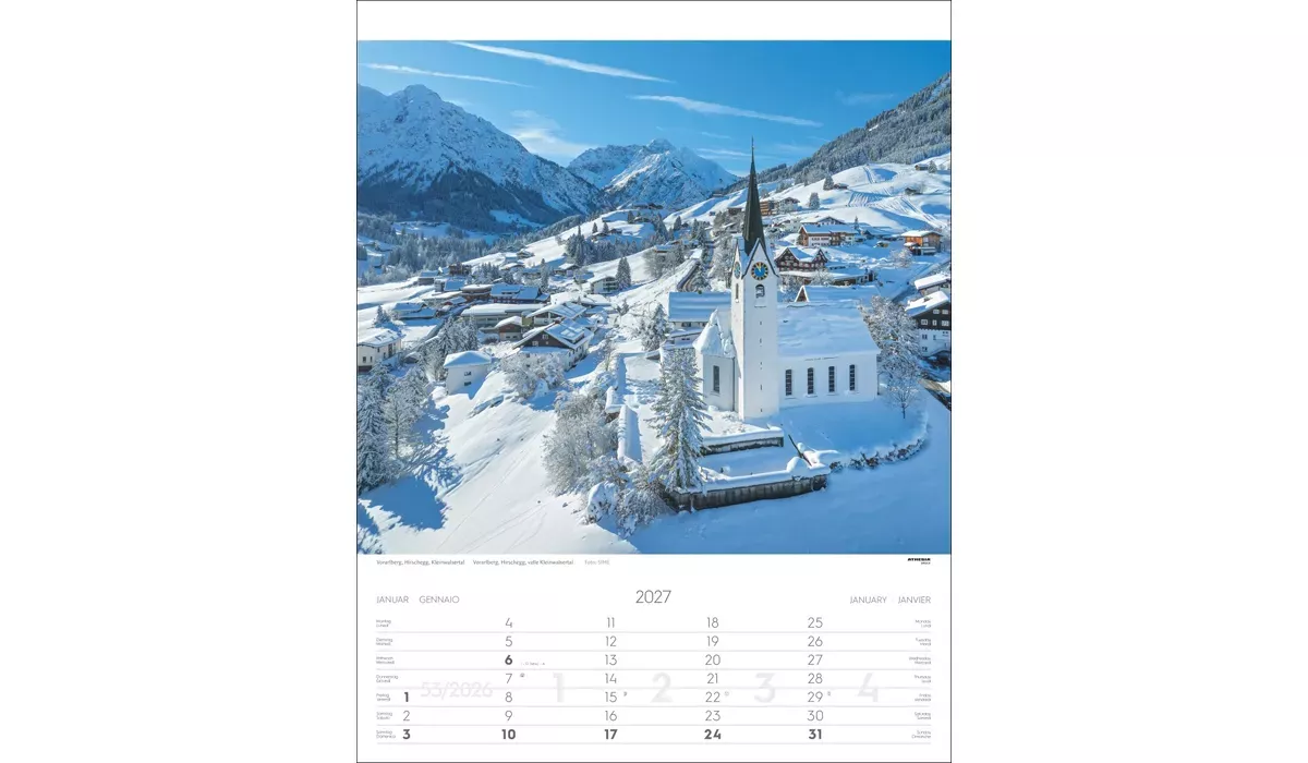 advertising calendar: Austria 2027