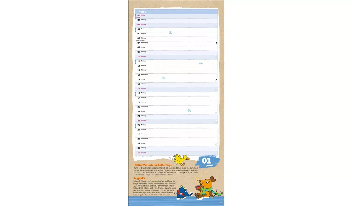 Heye Nachhaltig Planen mit der Maus Kalender 2027