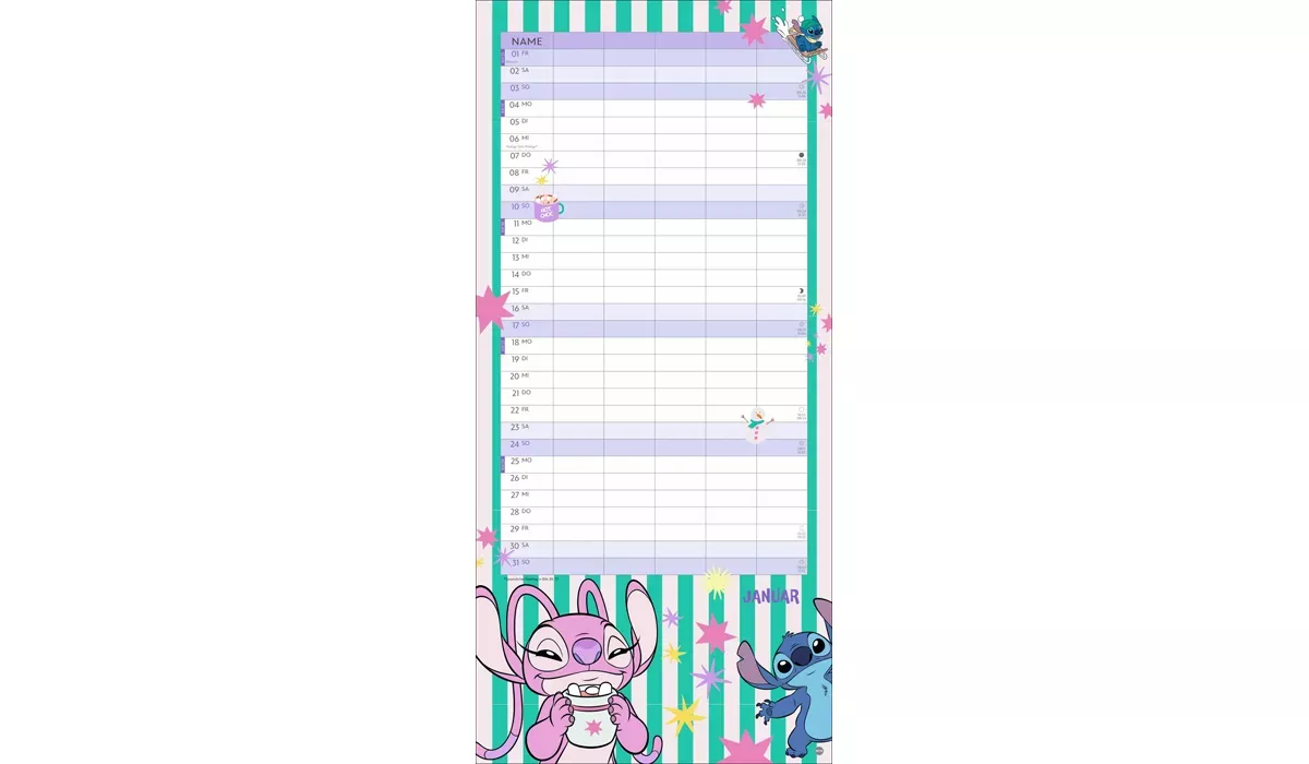 Heye Stitch Familienplaner Kalender 2027