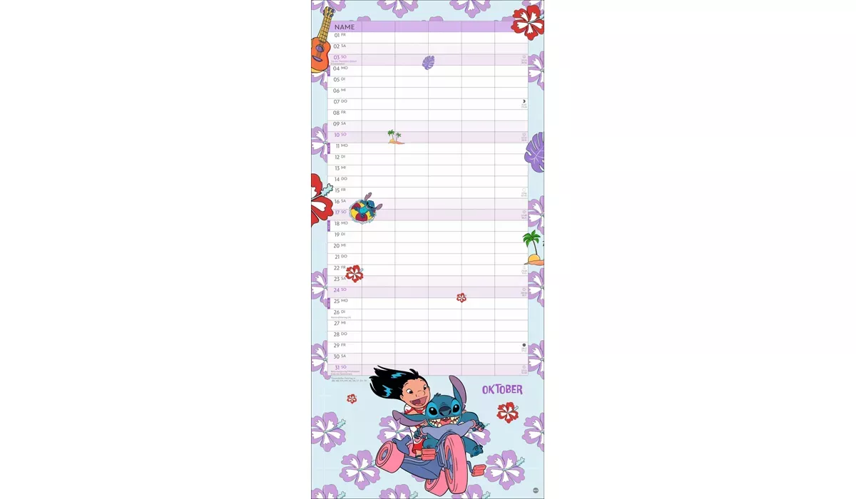 Heye Stitch Familienplaner Kalender 2027