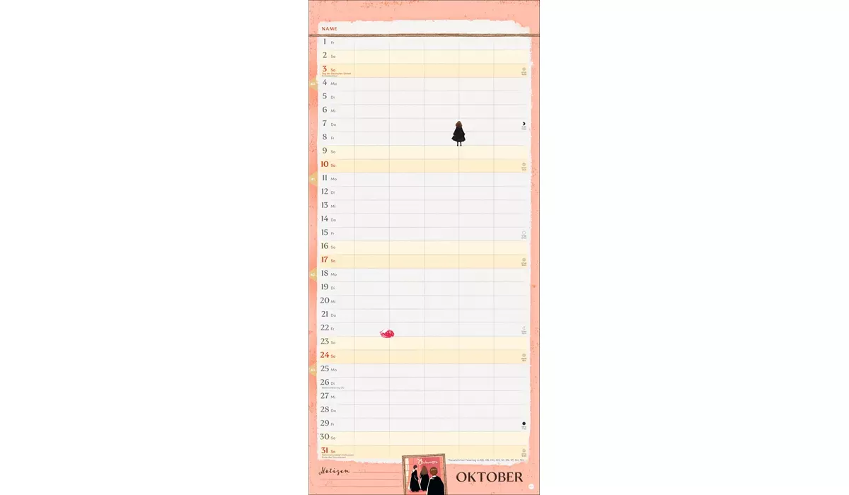Heye Harry Potter Familienplaner Kalender 2027