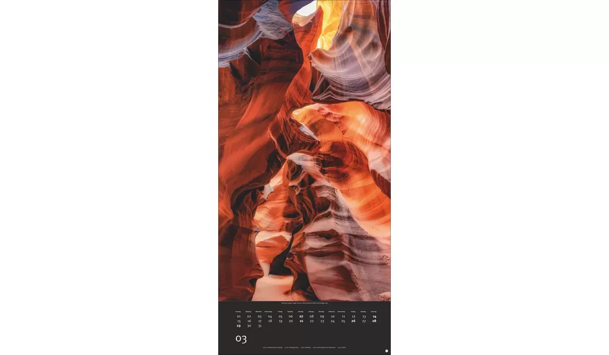 advertising calendar: Colourful nature 2027