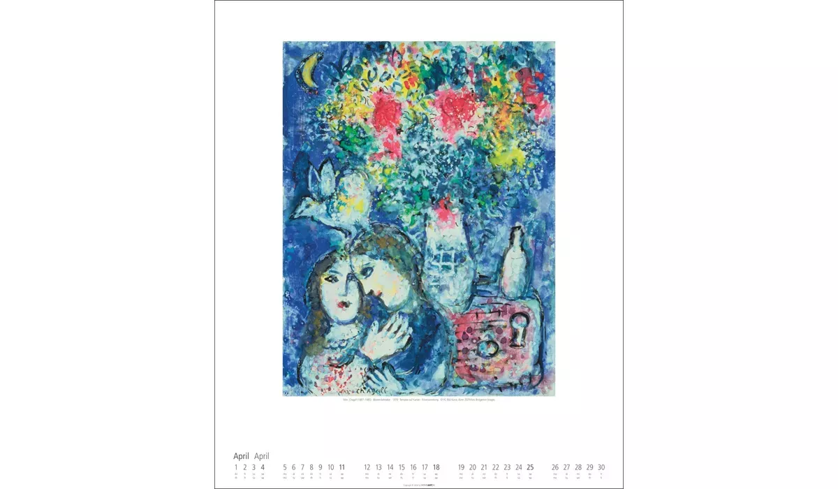advertising calendar: Marc Chagall 2027