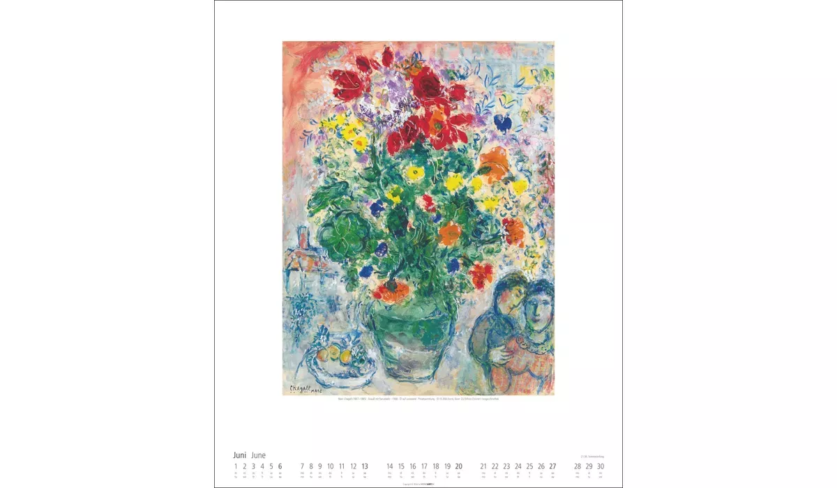 advertising calendar: Marc Chagall 2027