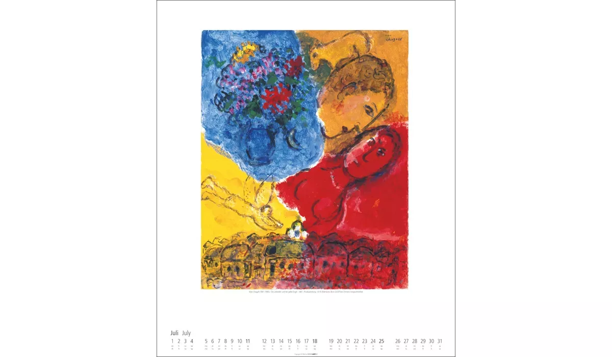 advertising calendar: Marc Chagall 2027