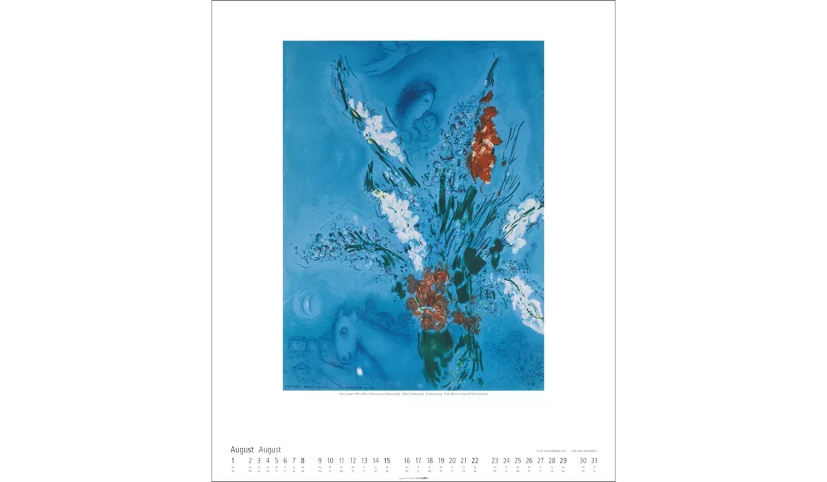 advertising calendar: Marc Chagall 2027