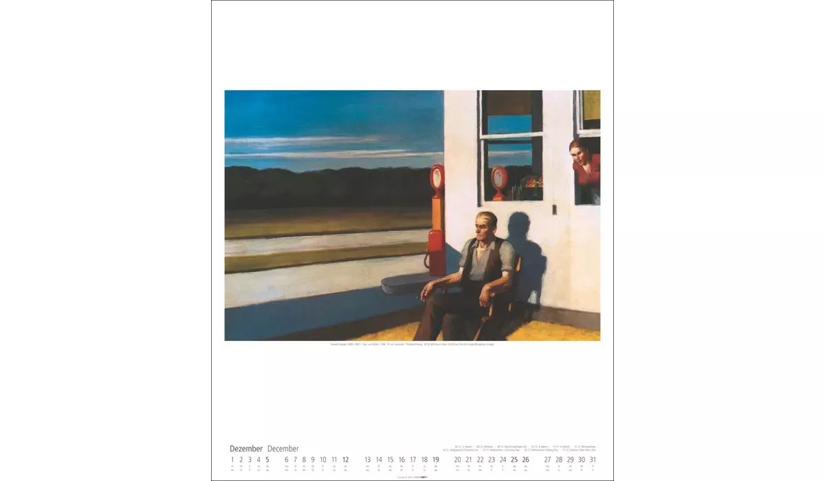Weingarten Edward Hopper Kalender 2027