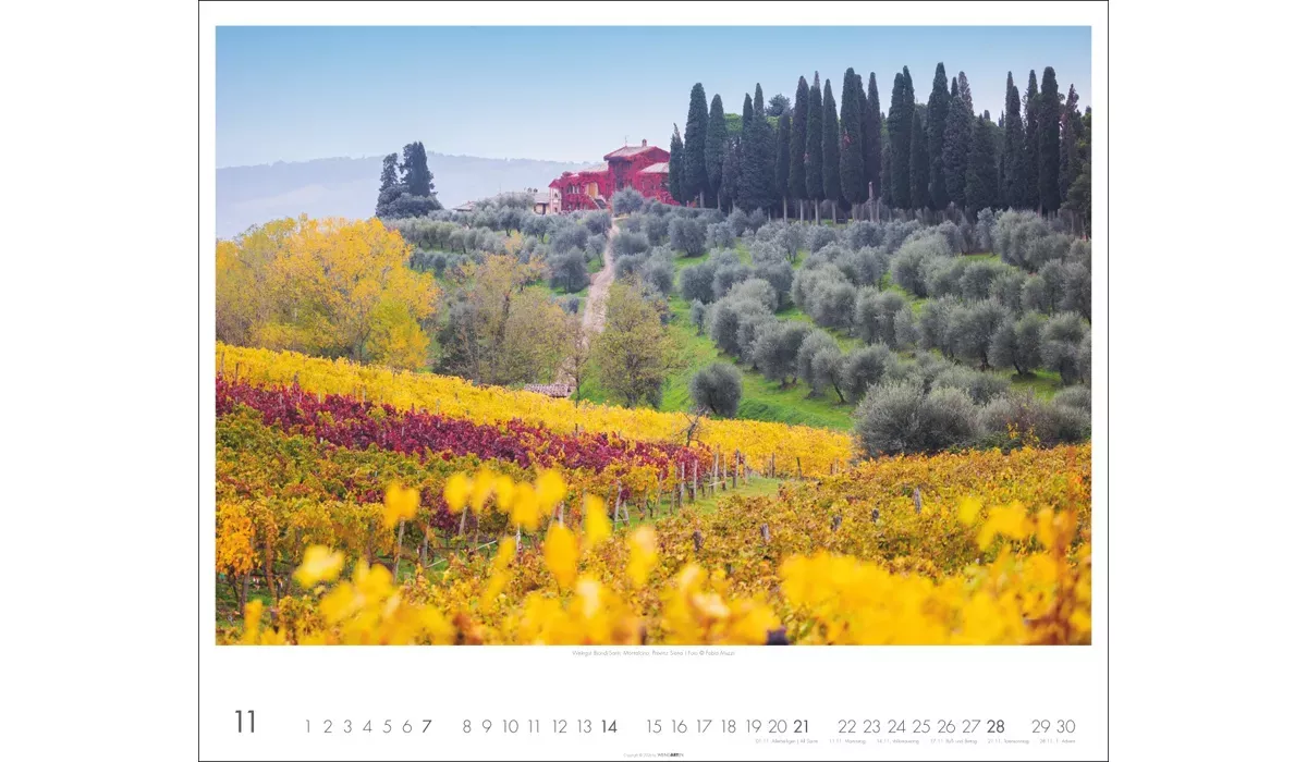 advertising calendar: Toskana 2027
