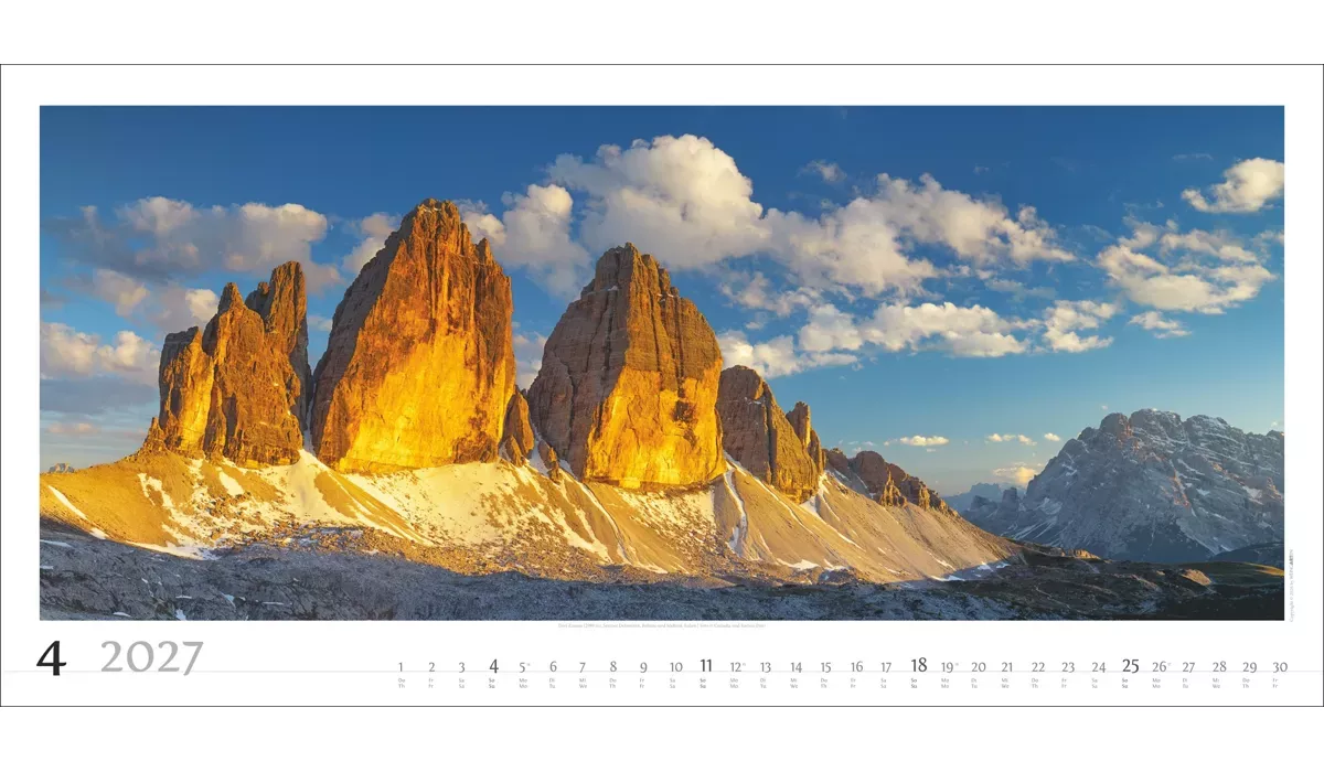 Weingarten Alpenpanorama Kalender 2027