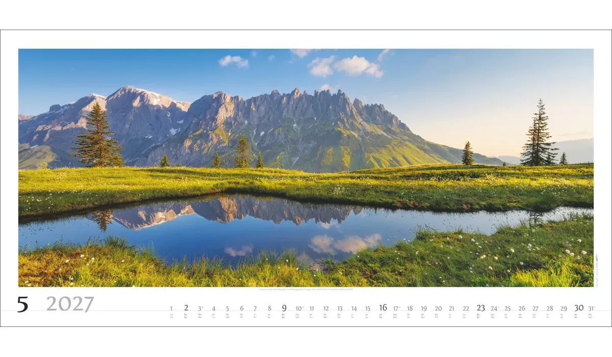 Weingarten Alpenpanorama Kalender 2027