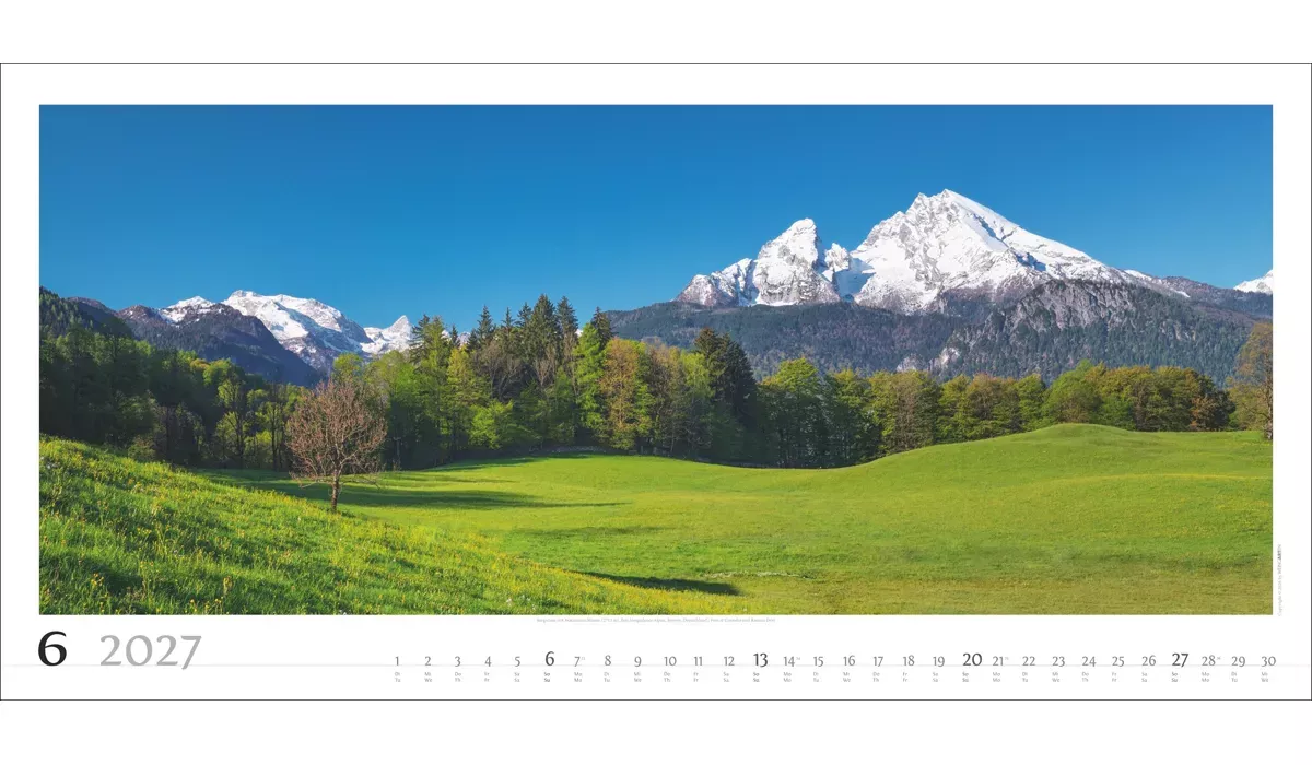 Weingarten Alpenpanorama Kalender 2027