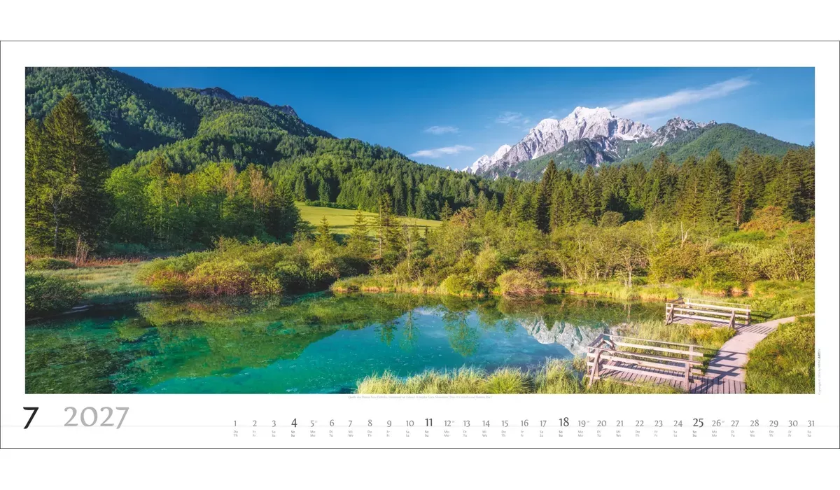 Weingarten Alpenpanorama Kalender 2027