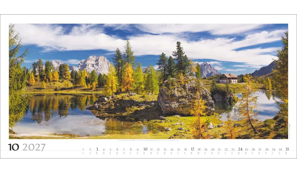 Weingarten Alpenpanorama Kalender 2027