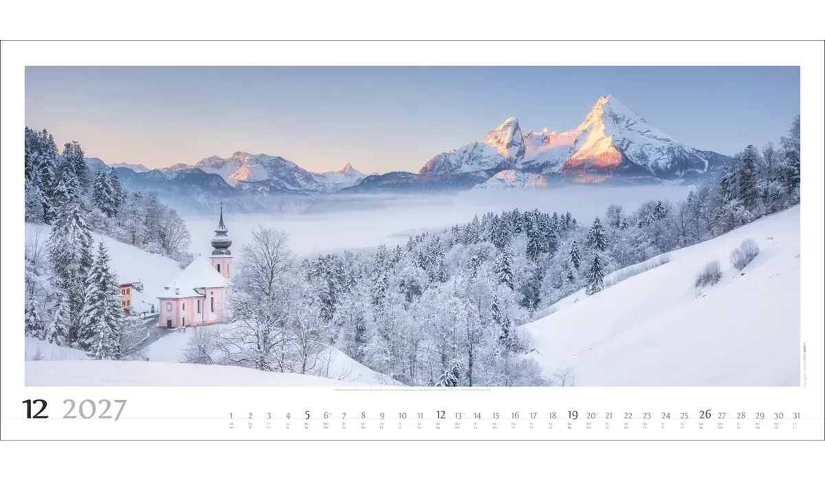 Weingarten Alpenpanorama Kalender 2027