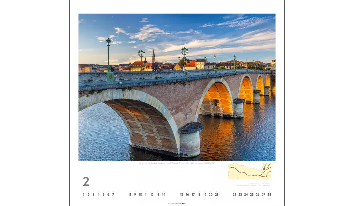 advertising calendar: On the Way of St. James - El Camino 2027