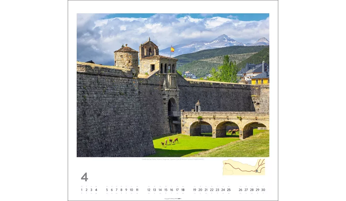 advertising calendar: On the Way of St. James - El Camino 2027