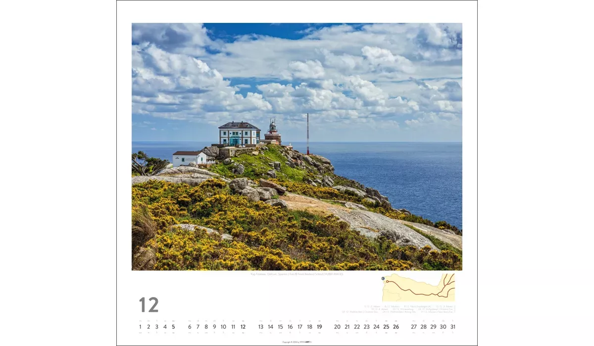 advertising calendar: On the Way of St. James - El Camino 2027