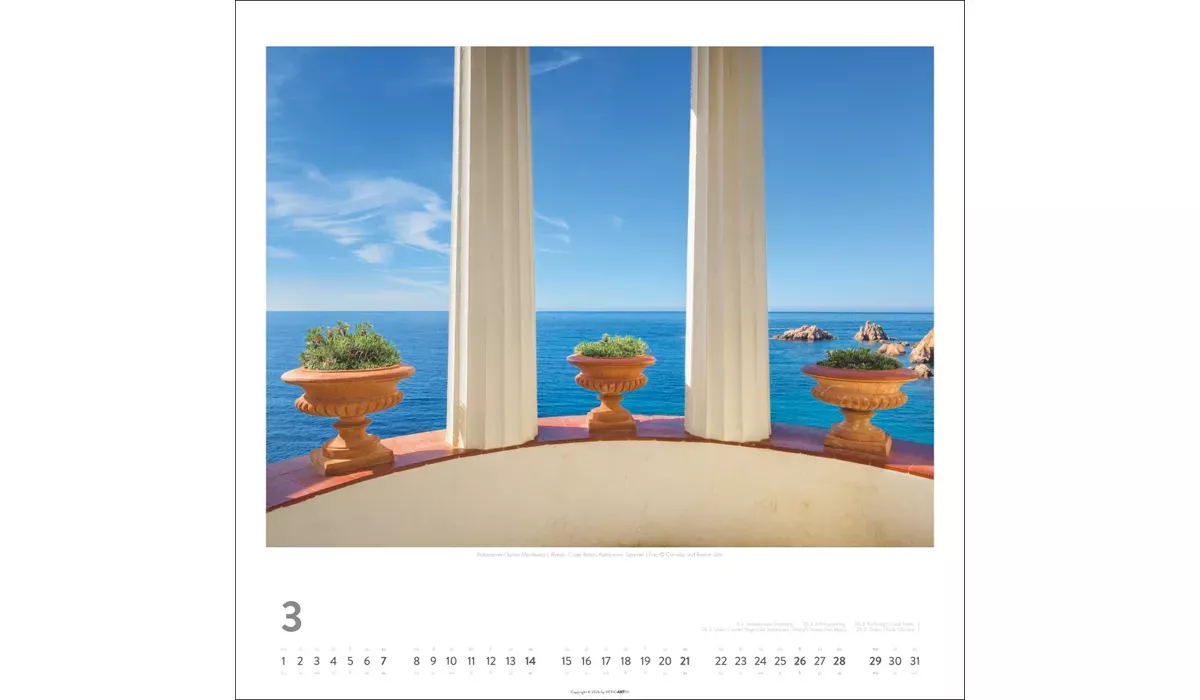 advertising calendar: Mediterranean Impressions 2027