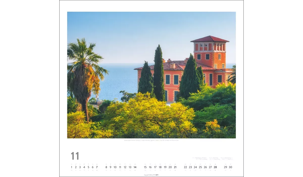 advertising calendar: Mediterranean Impressions 2027