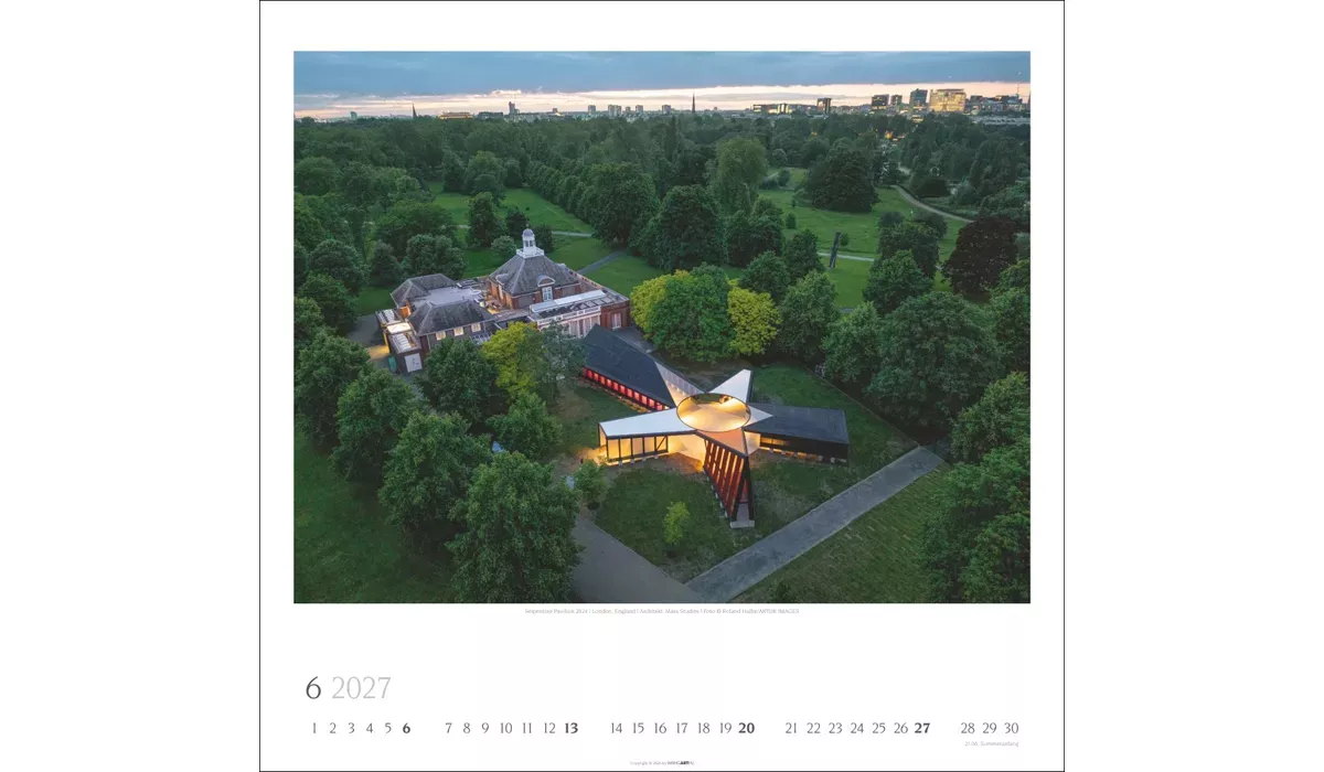 advertising calendar: Modern Architecture 2027