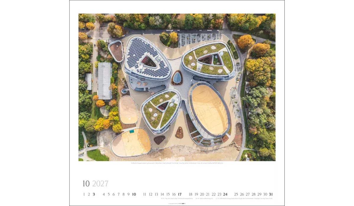 advertising calendar: Modern Architecture 2027