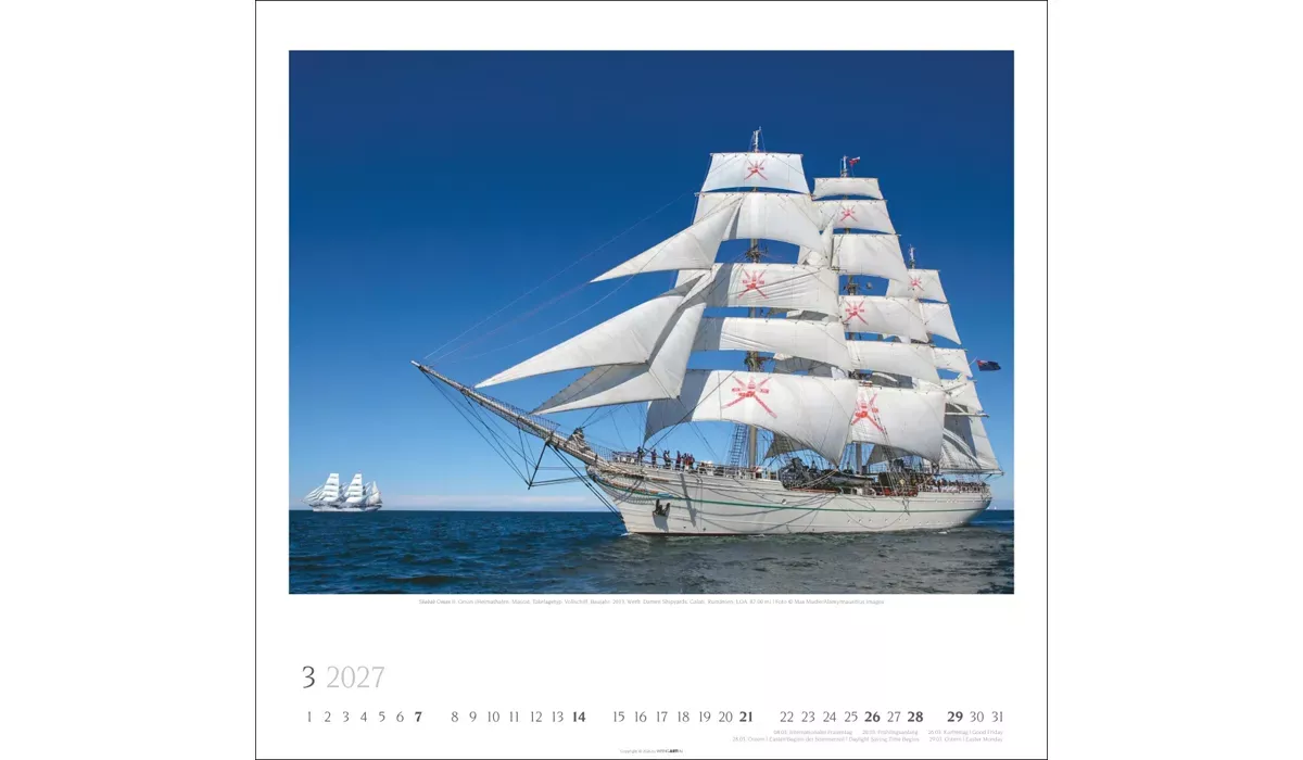 Weingarten Tall Ships Kalender 2027