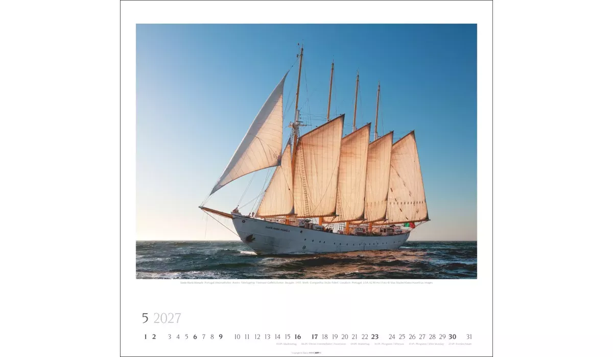 Weingarten Tall Ships Kalender 2027
