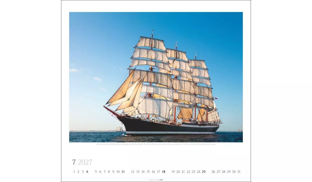 Weingarten Tall Ships Kalender 2027