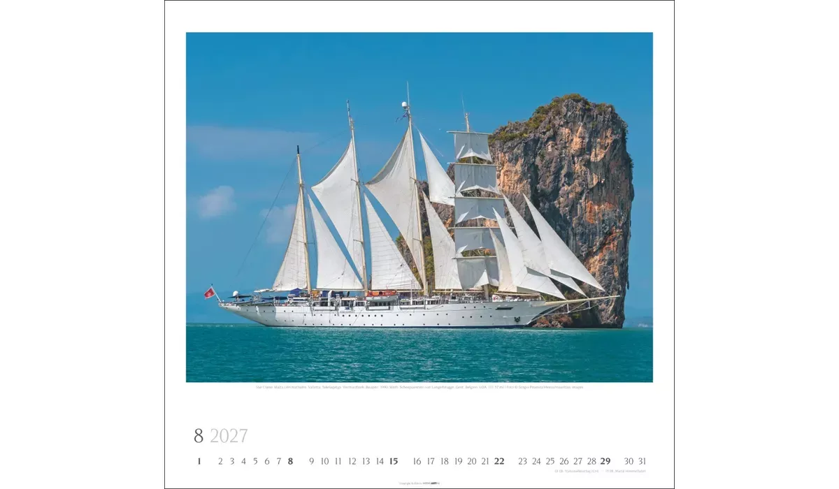 Weingarten Tall Ships Kalender 2027