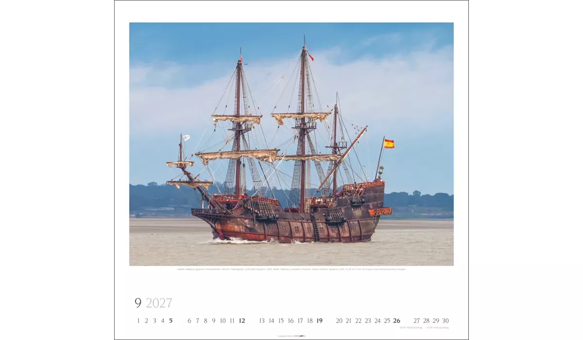 Weingarten Tall Ships Kalender 2027