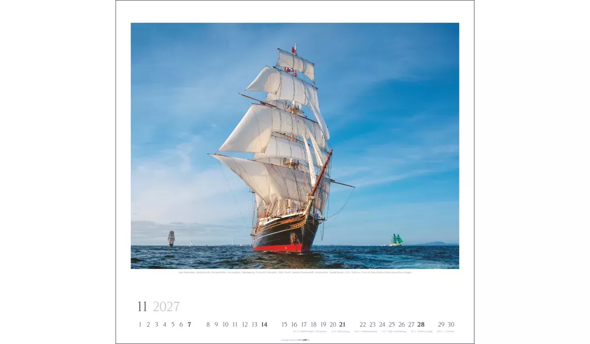 Weingarten Tall Ships Kalender 2027