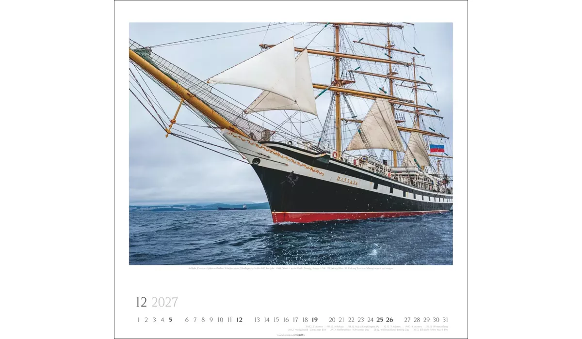 Weingarten Tall Ships Kalender 2027