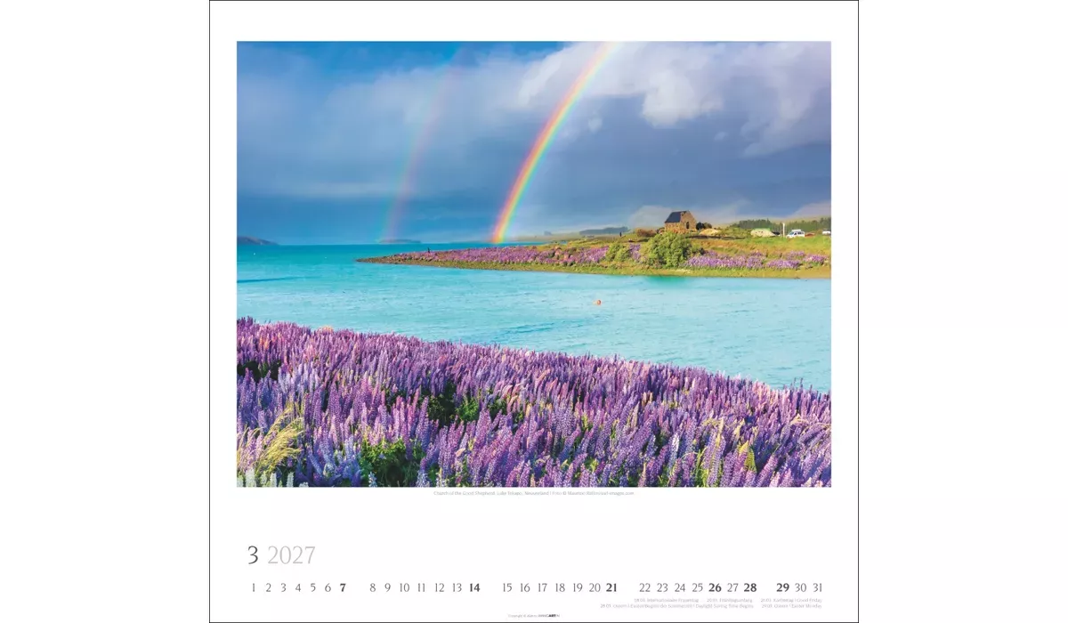 Weingarten Wunder der Natur Kalender 2027