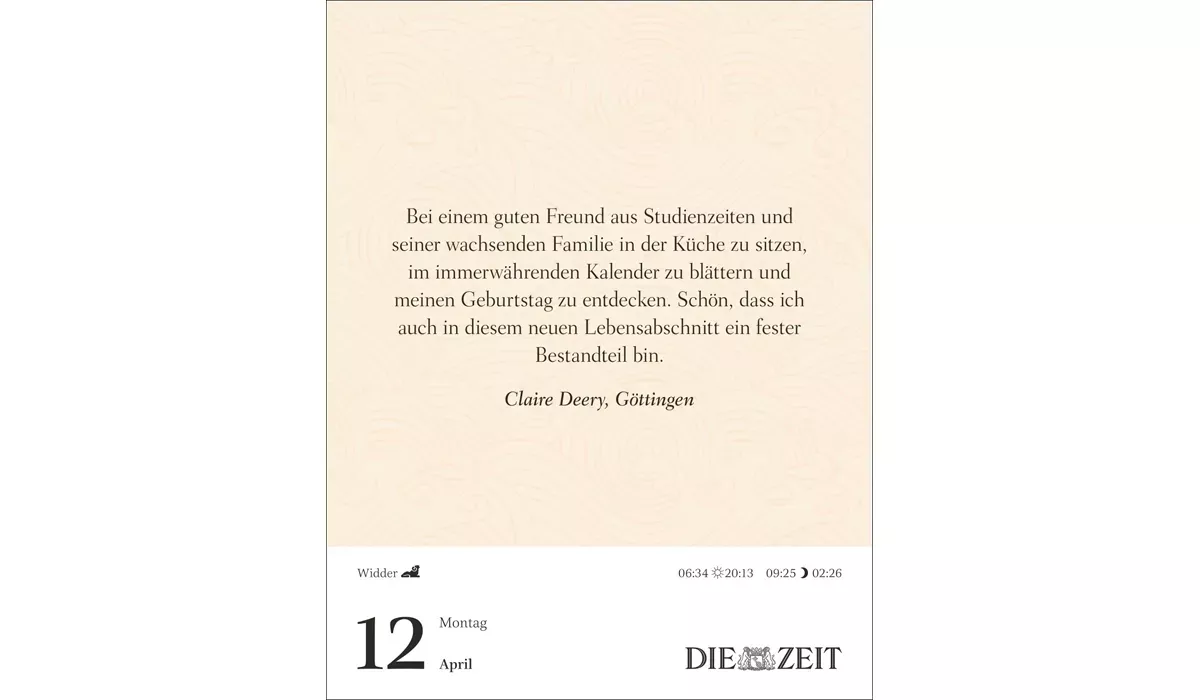 advertising calendar: What Makes My Life Richer Table Calendar 2027
