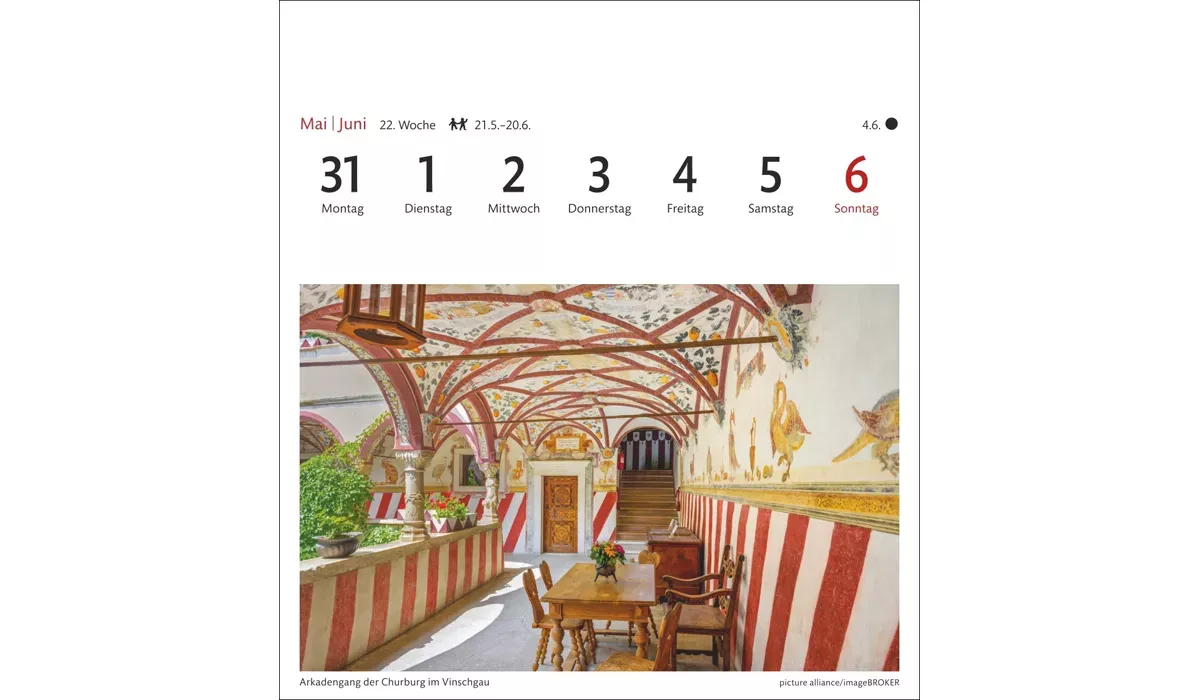 advertising calendar: South Tyrol Postcard Calendar 2027