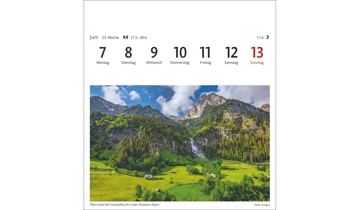 advertising calendar: South Tyrol Postcard Calendar 2027