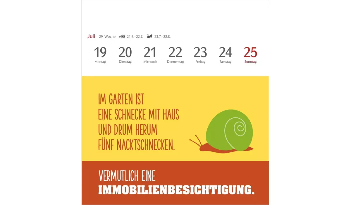advertising calendar: The Fat Bird Breaks The Branch Postcard Calendar 2027