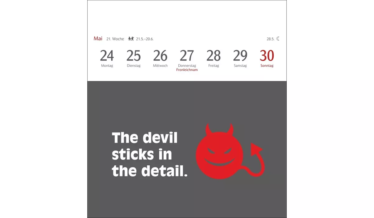 advertising calendar: Now I Know How The Rabbit Runs Postcard Calendar 2027
