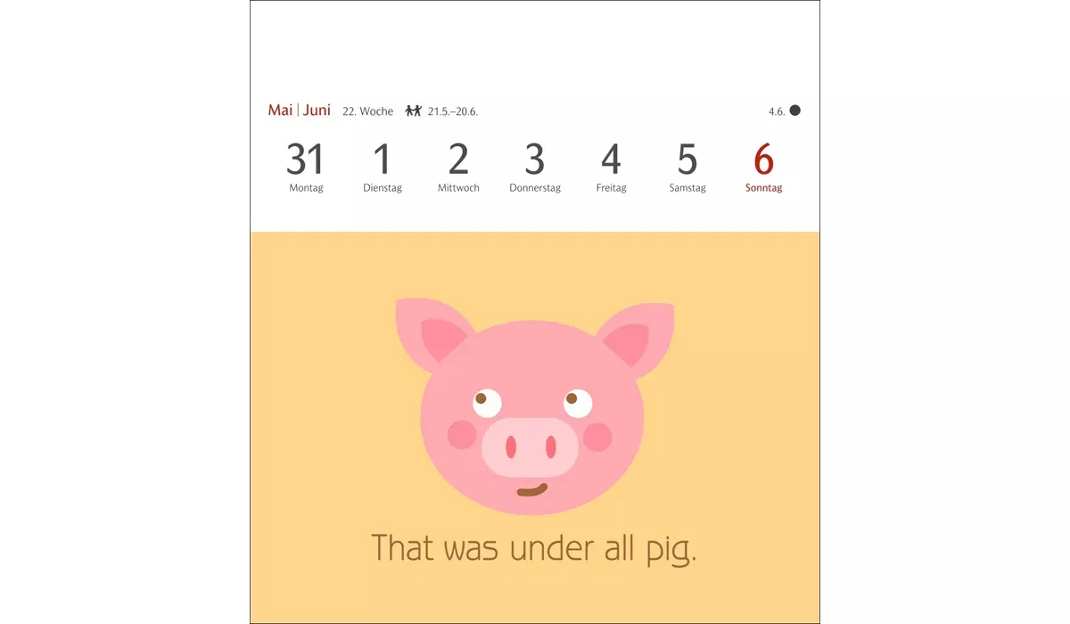 advertising calendar: Now I Know How The Rabbit Runs Postcard Calendar 2027