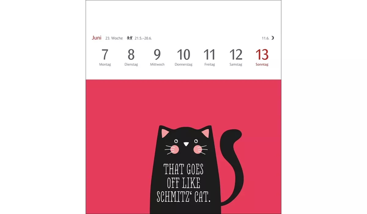 advertising calendar: Now I Know How The Rabbit Runs Postcard Calendar 2027