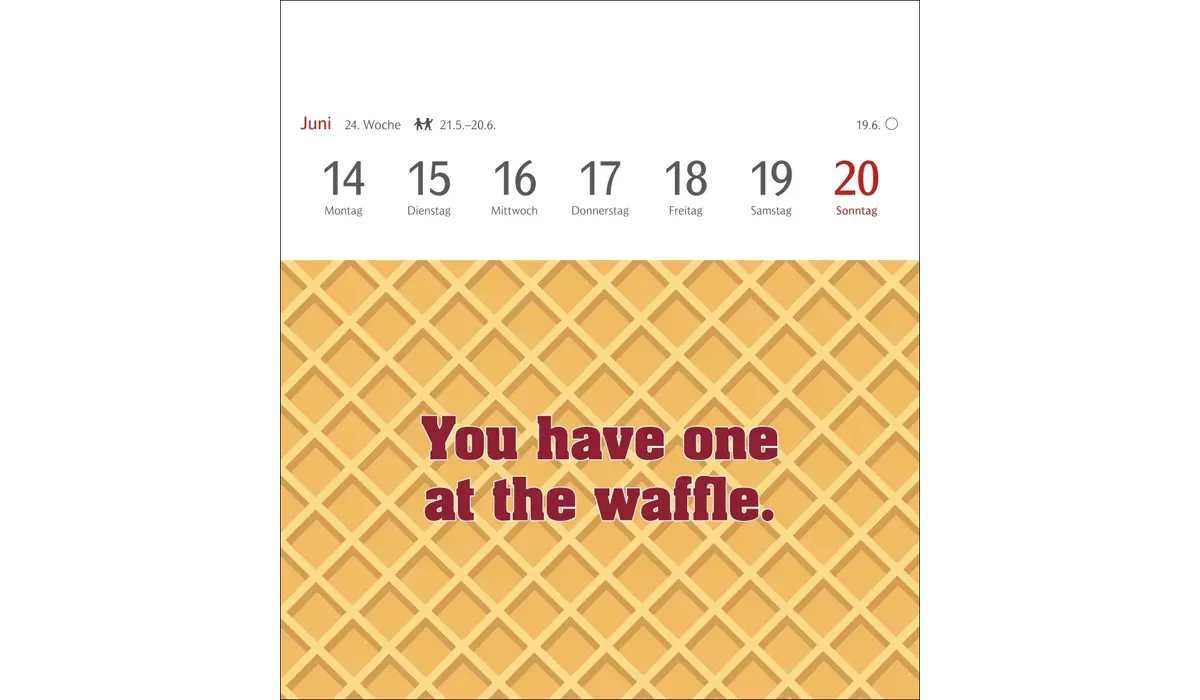 advertising calendar: Now I Know How The Rabbit Runs Postcard Calendar 2027