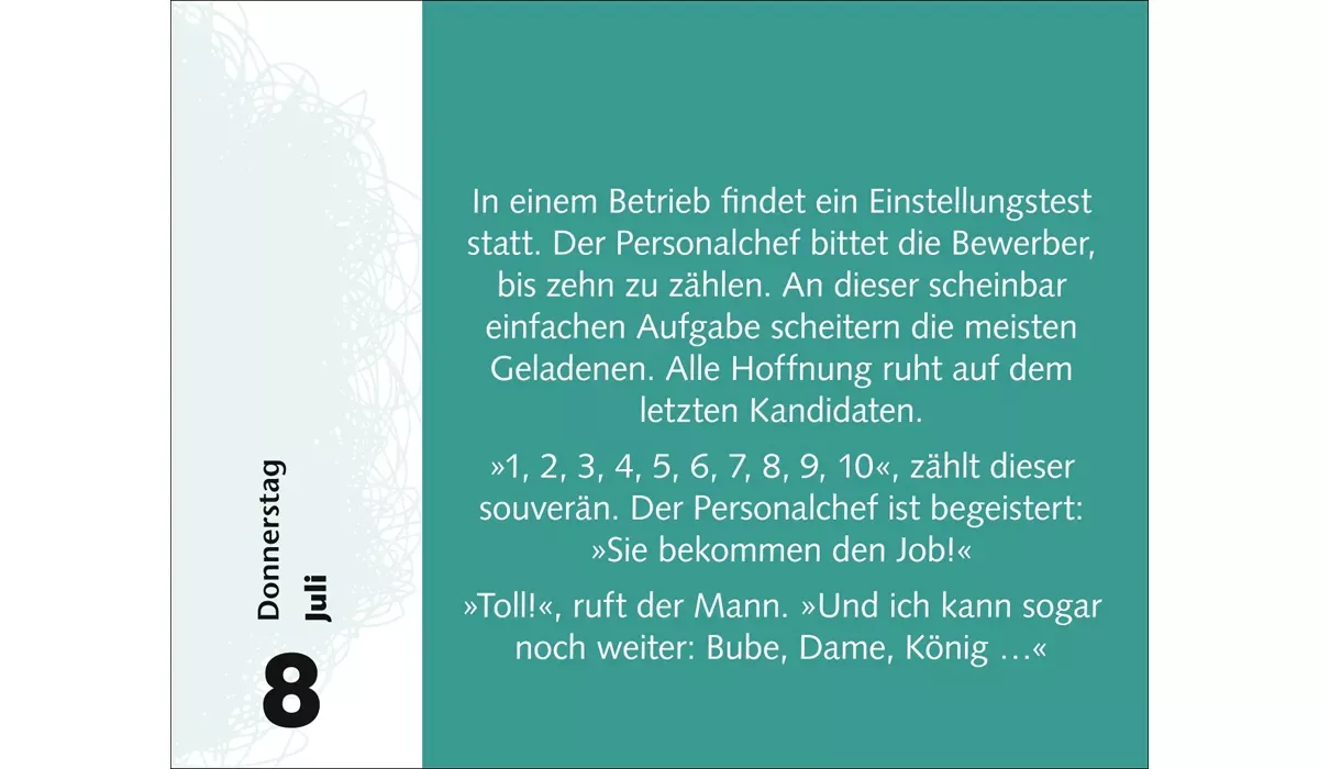 advertising calendar: Joke daily sampling calendar 2027