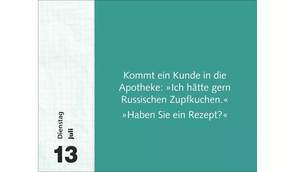 advertising calendar: Joke daily sampling calendar 2027