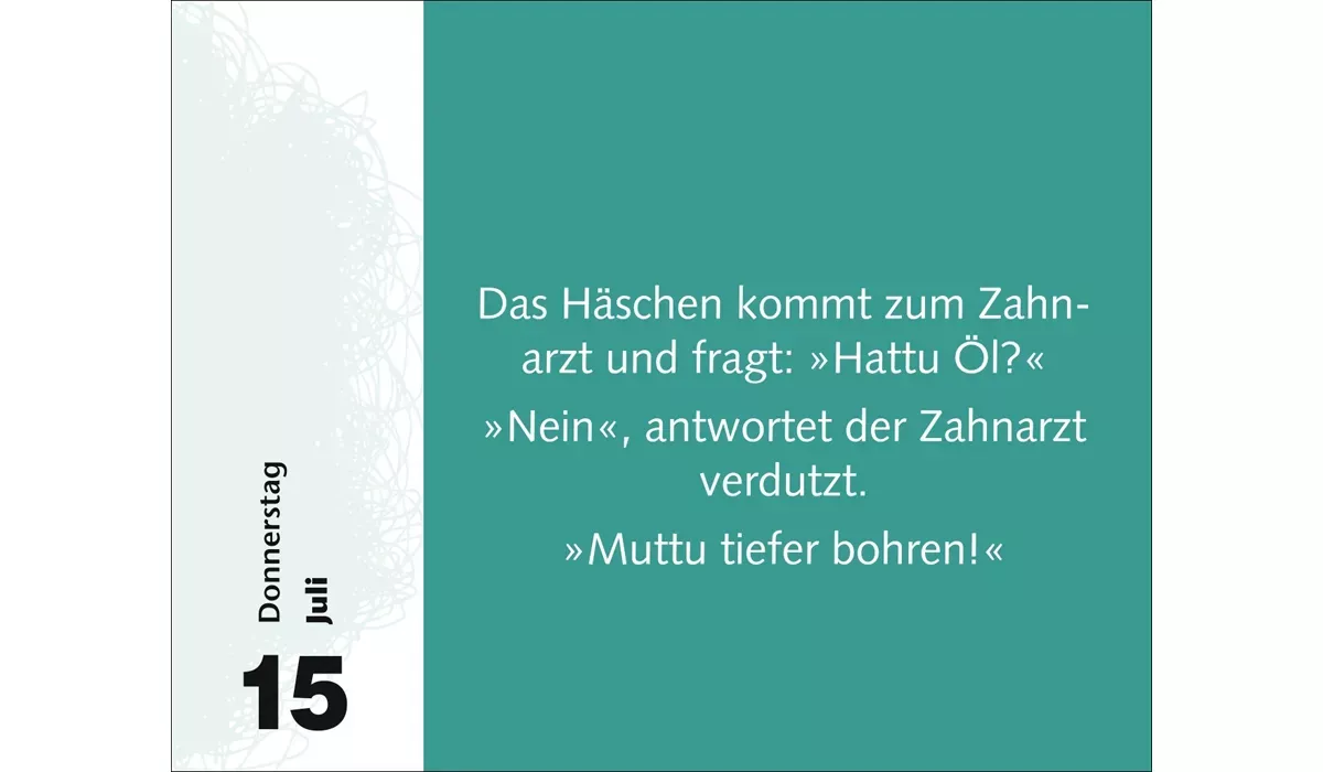 advertising calendar: Joke daily sampling calendar 2027