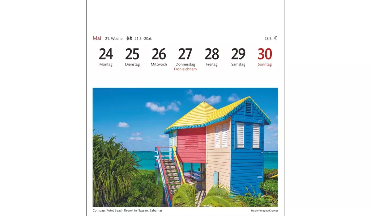 advertising calendar: Dream Destinations Postcard Calendar 2027